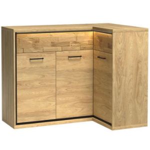 Paveikslėlis Kampinė komoda M15 Milan Natural Hickory