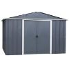 Metalowy domek ogrodowy 67AEYZ 202x217 cm antracyt  paveikslėlis