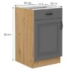 Virtuvės spintelė Stilo dustgrey/artisan 50d 1f 1s bb paveikslėlis