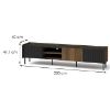 TV spintele Prestigo P8 3D Walnut War/San Seb/Black matt paveikslėlis