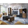 TV spintele Prestigo P8 3D Walnut War/San Seb/Black matt paveikslėlis