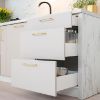 Virtuvės spintelė Max D80zl S/1 šviesiai smėlio spalvos stumdomas paveikslėlis