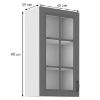 Virtuvės spintelė Stilo dustgrey/balta 40gs/90 1f paveikslėlis