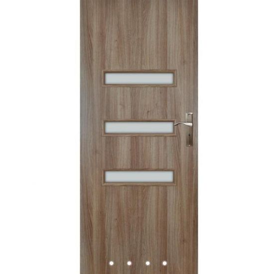Vidinės durys Centur 80 L Gintarinis ąžuolas/WC + ventiliacijos rankovės paveikslėlis