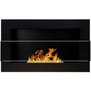 Paveikslėlis Židinys 650x400 juodos spalvos su stiklu Paveikslėlis Židinys 650x400 juodos spalvos su stiklu