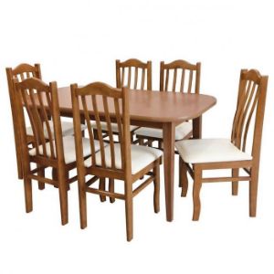 Rodyti išsamią informaciją apie Stalo ir kėdžių komplektas Kris 1+6 ST63 rustikal KR41 BR232 cayenne 24 Stalo ir kėdžių komplektas Kris 1+6 ST63 rustikal KR41 BR232 cayenne 24 paveikslėlis