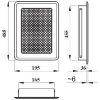 Grotelė Kz5-Ml-Ami Rėmelis Antikvarinis varis 195x485 paveikslėlis