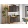 Virtuvės spintelė STILO grafito matinis/artisan 60dmp-210 2f paveikslėlis