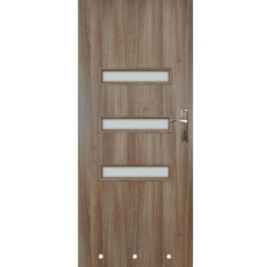 Vidaus durys Centur 60 L Gintarinis ąžuolas / WC ventiliacijos rankovės paveikslėlis