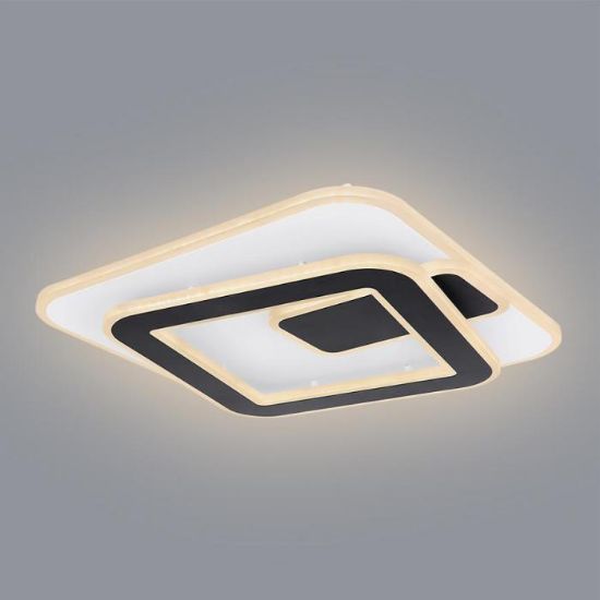 LED lempa 48435-36 CCT 3000-6000K balta-juoda 40X40 paveikslėlis