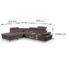 Kampinė sofa Flavo Loft 4 kairioji sofa-lova paveikslėlis