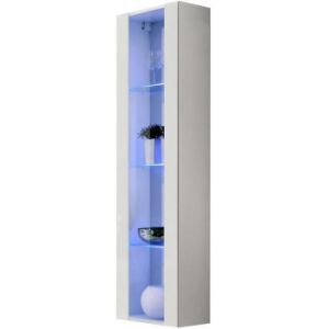 Paveikslėlis Vitrina Fly 41+Glass White +LED