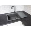 Camea kriauklė 790X500X210 pilkas betonas paveikslėlis