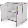 Matrix 75 2d komoda balta/violetinė paveikslėlis