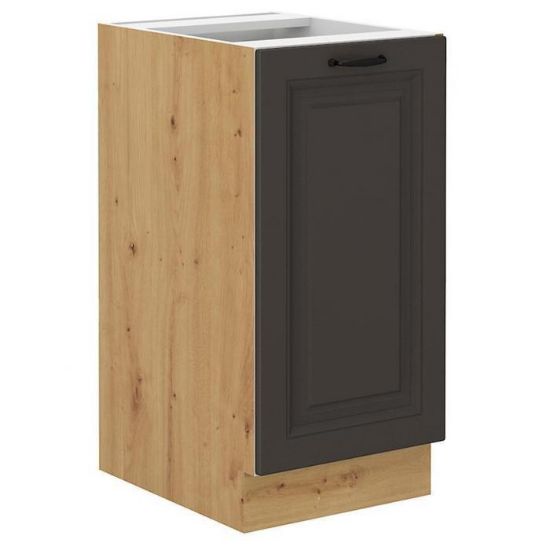 Virtuvės spintelė STILO grafito matinis/artisan 40d 1f bb paveikslėlis
