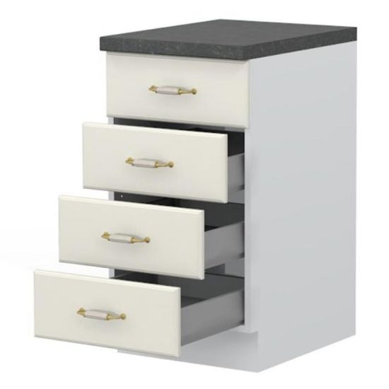 Virtuvės spintelė Evergreen R-45-4MBOX/4 4S ivorymat paveikslėlis