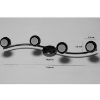 Žibintas Mars AS-8006-04-6195 juodai chromuotas LS4 paveikslėlis