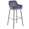 Taburetė 2-170a Grey Velvet paveikslėlis