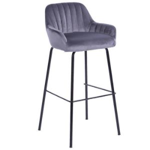 Paveikslėlis Taburetė 2-170a Grey Velvet