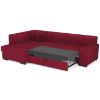 Kampinė sofa Minos Monolith 59 kairioji Kampinė sofa su miegamąja funkcija paveikslėlis