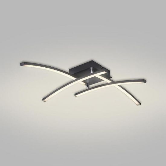 LED lempa 67129-24 CCT 3000-4000-6000K 69X69 BLACK paveikslėlis