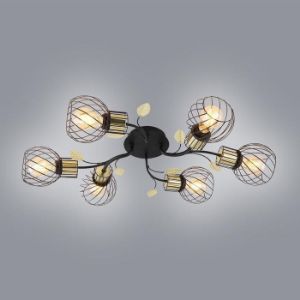 Paveikslėlis Šviestuvas 54113-6D Juoda ir auksinė LW6