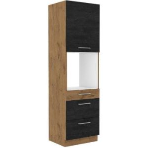 Virtuvės spintelė VIGO Dark 60DPS-210 3S 1F paveikslėlis