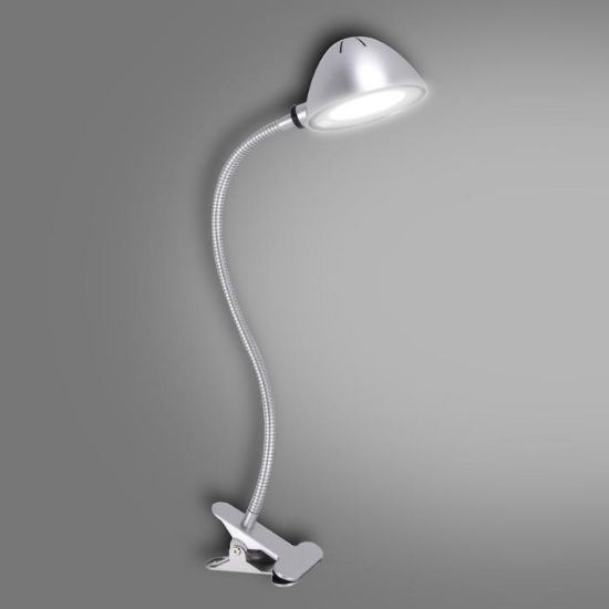 Stalinė lempa Roni 02876 LED sidabrinė Clip paveikslėlis