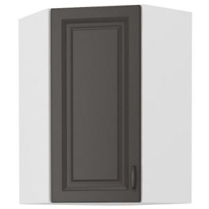 Virtuvės spintelė STILO grafito matinis/baltas 58x58 gn-90 1f paveikslėlis