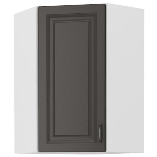 Virtuvės spintelė STILO grafito matinis/baltas 58x58 gn-90 1f paveikslėlis