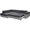 Kampinė sofa su miego funkcija Lido Alfa 19 + Alfa 17 kairėje paveikslėlis