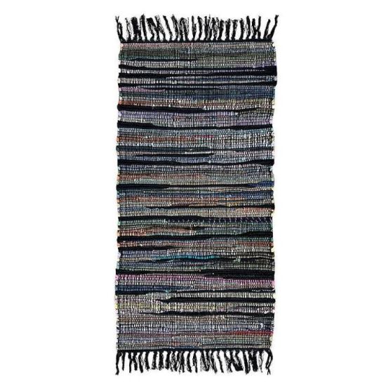 Medvilninis kilimas Chindi 0,8/1,5 Cr-603 black multi paveikslėlis