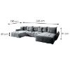 Kampinė sofa su miegamąja funkcija Bono New U Vogue 14 universali paveikslėlis