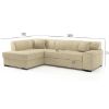 Kampinė sofa Minos Riviera 21 kairioji sofa-lova paveikslėlis