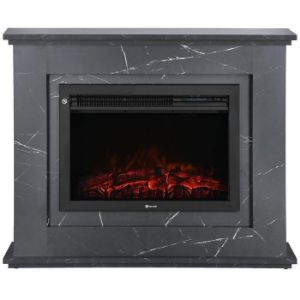 Paveikslėlis Laisvai pastatomas elektrinis židinys Cloe juodas marmuras 2000W