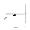 Šviestuvas Shine Black 4382 Black 60cm Ip44 K1 paveikslėlis