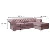 Valentino Kronos 27 (SKU 27) Kampinė sofa su miego funkcija dešinėje pusėje paveikslėlis