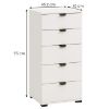 Duerto 5F 45 komoda balta 11008310 paveikslėlis