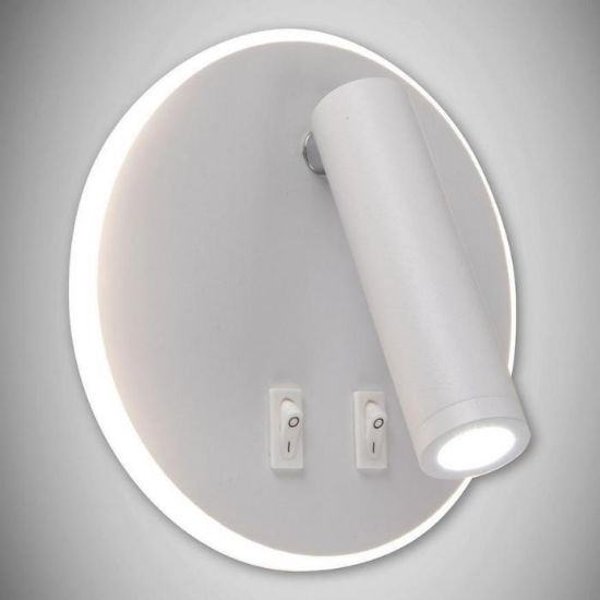 Sieninis šviestuvas Otello LED C 6W+3W baltas 03722 K1 paveikslėlis