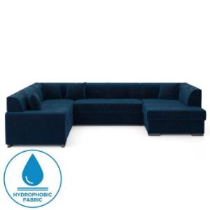 Dešiniojo Kampinė sofa Minos U Monolith 77 su miegamąja funkcija paveikslėlis