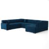Dešiniojo Kampinė sofa Minos U Monolith 77 su miegamąja funkcija paveikslėlis