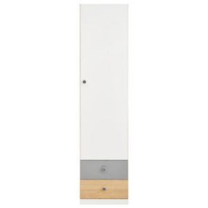 Paveikslėlis Spintelė Pixel 1D PX4 Biskvito ąžuolas/baltas lux/pilka