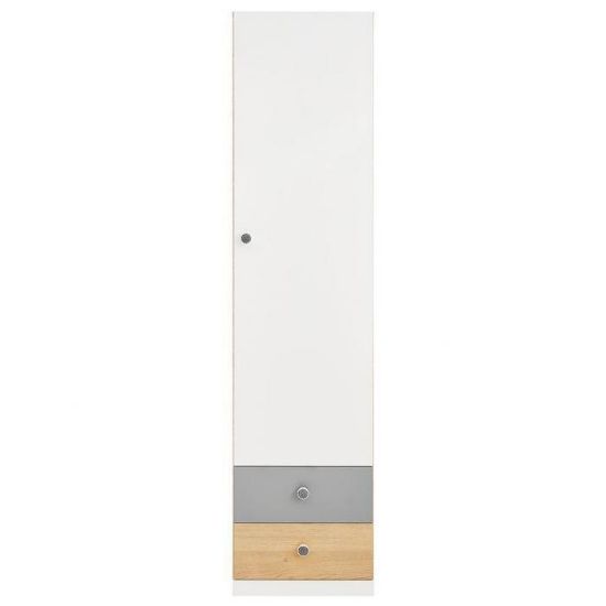 Spintelė Pixel 1D PX4 Biskvito ąžuolas/baltas lux/pilka paveikslėlis
