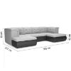 Kampinė sofa su miego funkcija Santiago Eko 5 + Degas 87 universalus paveikslėlis