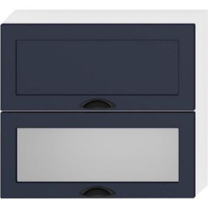 Paveikslėlis Virtuvės spintelė Adele W80grf/2 Sd tamsiai mėlyna/Matt White