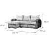 Kampinė sofa Kewin Madrytas 125/Inari 26 universalus paveikslėlis