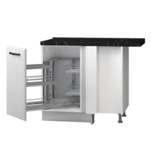 Virtuvės spintelė Evia r-ug-1kmcl/4 perlamutrinis pilkas kilimėlis paveikslėlis