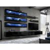Vitrina Fly 51+Glass Black + LED paveikslėlis