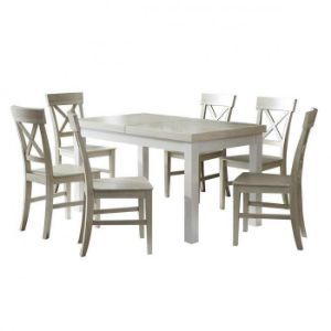 Rodyti išsamią informaciją apie Stalo ir kėdžių komplektas Oliwia 1+6 ST654 II ąžuolas sonoma KR812 Stalo ir kėdžių komplektas Oliwia 1+6 ST654 II ąžuolas sonoma KR812 paveikslėlis