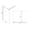WALK-IN Soft 120x195 profilio chromas paveikslėlis
